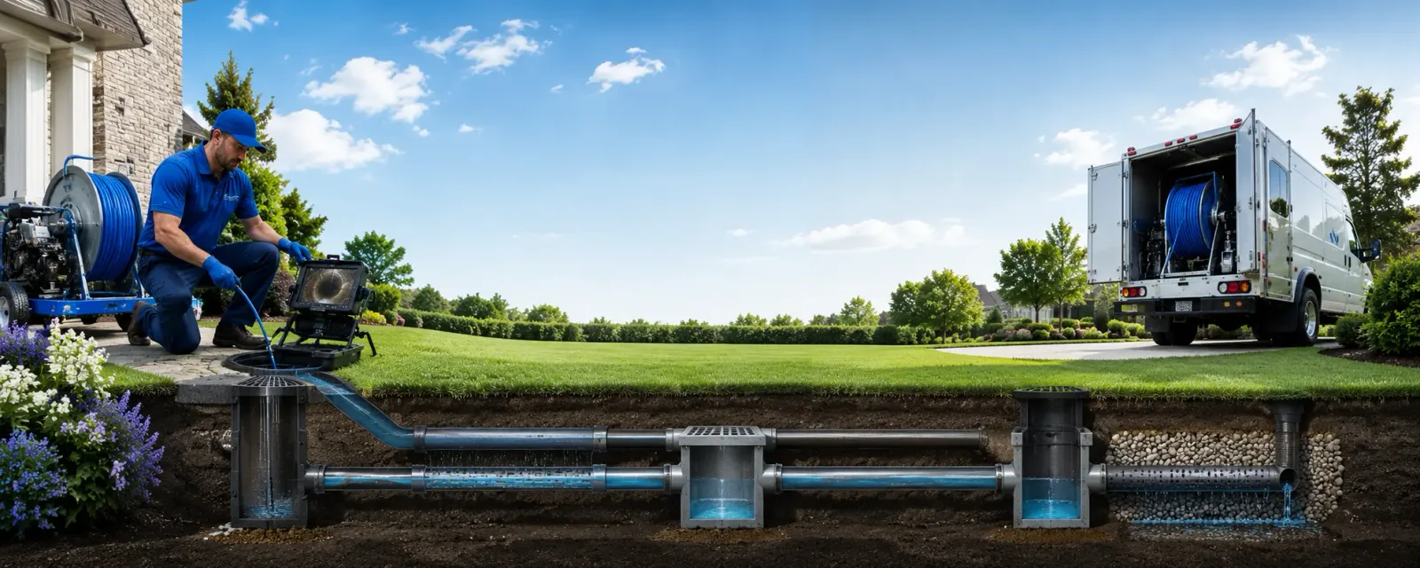 Outdoor drain cleaning information for Coulterville, IL